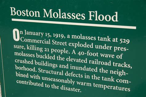 Historians still debate the true cause of the molasses flood Boston 19