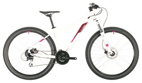 Mtb Semi Rigido Da Donna Cube Access Ws Eaz Bianco Rosso Shimano S