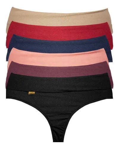 Kit Calcinha Fio Dental Duplo Plus Size Sensual Lingerie Parcelamento Sem Juros