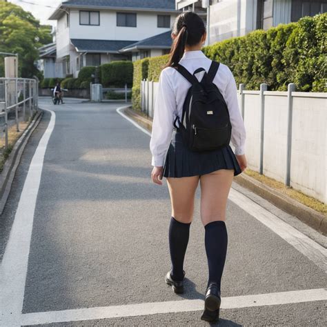 Hot Ass Images Of A Woman In A School Uniform AIHotassFactory