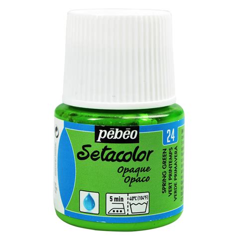 Farba do tkanin Setacolor Opaque Pébéo Spring Green 45 ml