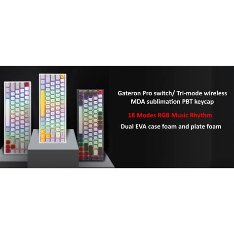STPLAYER MK MDA PBT KEYCAPS KEYS GATERON PRO SWITCH RGB HOT SWAP
