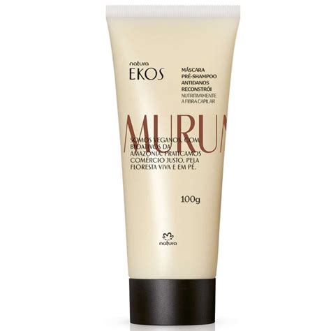 NATURA EKOS MURUMURU MÁSCARA PRÉ SHAMPOO ANTIDANOS 100g Shopee Brasil