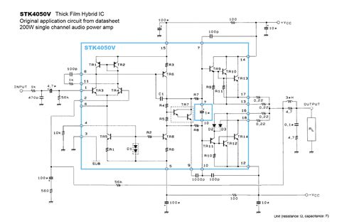 Uher UMA-400 schematic detail with STK4050V Equivalent Circuit from ...
