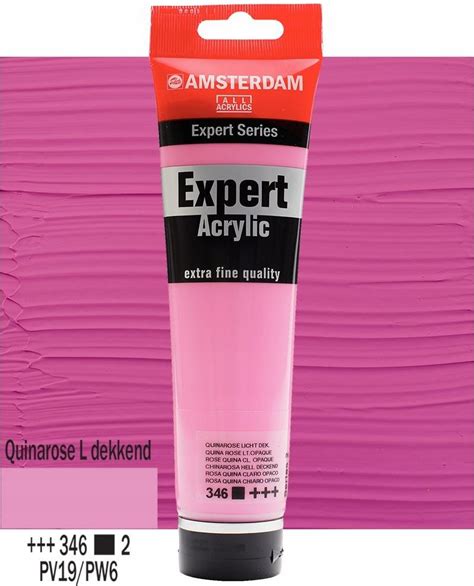 Amsterdam Expert Acrylic Quina Rose Lt Opaque 346 Ceny I Opinie