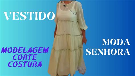 Diy Como Fazer Vestido Marias Moda Senhora Costura F Cil Para