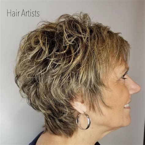 Thick Hair Short Shaggy Hairstyles Over 50
