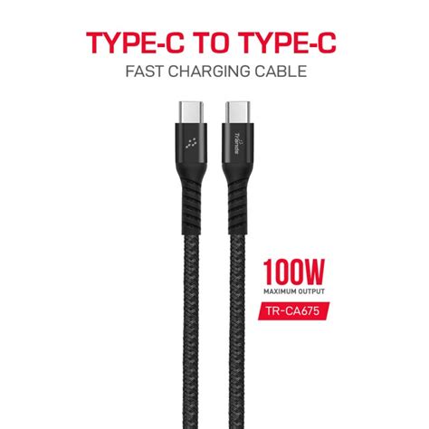 W Nylon Braided Type C Cable Tr Ca Trands International