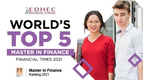edhecs master  finance rated  worldwide   financial times