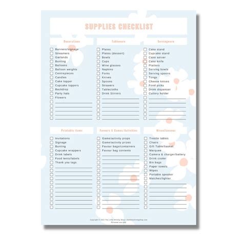 Printable Kids Party Planner Digital File Only Party Etsy