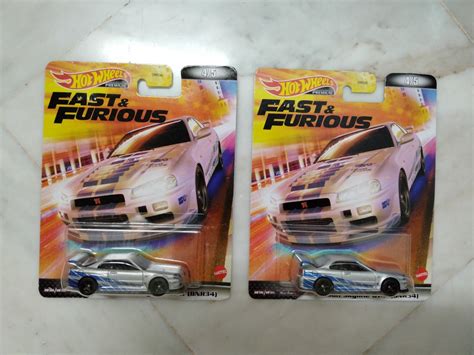 Hot Wheels Premium Nissan Skyline R Fast Furious Hobbies Toys Toys Games On Carousell