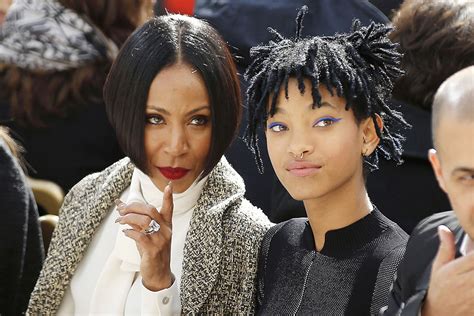 Jada Pinkett Smith And Willow Smith Sit Front Row At The Chanel Fashion