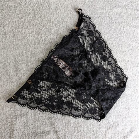 Victoria S Secret Intimates Sleepwear Love Cloud Lace Adjustable String Bikini Panty