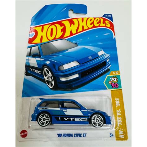 2024 Hot Wheels 90 HONDA CIVIC EF VTEC Blue Shopee Philippines