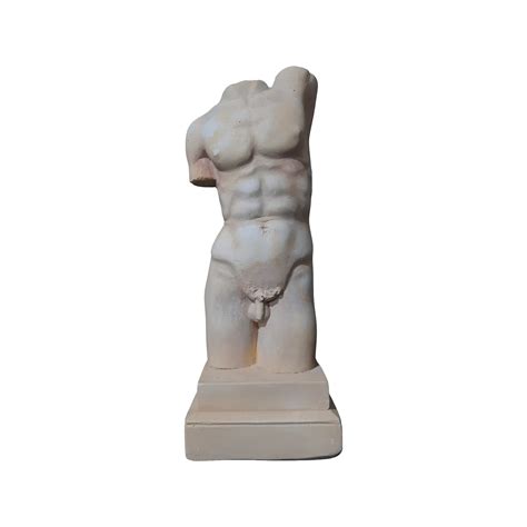 Hermes Statue Nude Body Torso Greek Handmade Sculpture 23cm Etsy