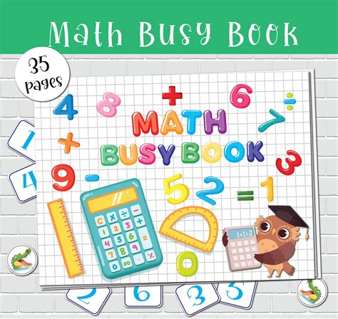 Math Busy Book Printable Worksheets for Pre-k Learning. - Etsy