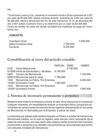 Contabilizacion Inventario Pdf