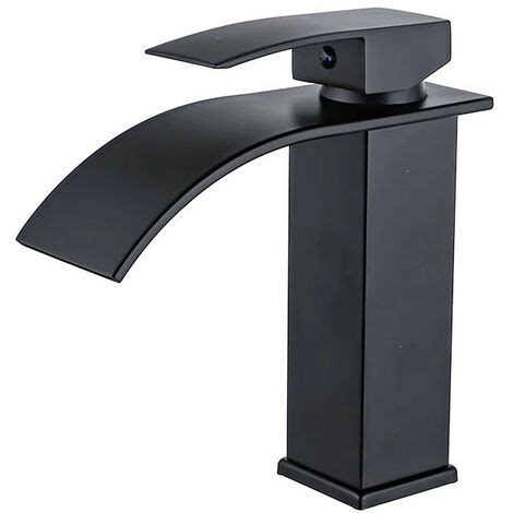 Robinet Salle Bain Cascade Noir Mitigeur Lavabo Cascade Robinet Lavabo