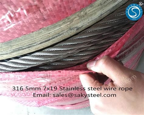 Pricelist For Stainless Plate 316 Stainless Steel Wire Rope Saky