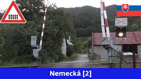 Železniční přejezd Železničné priecestie Nemecká 2 SK 21 7 2022