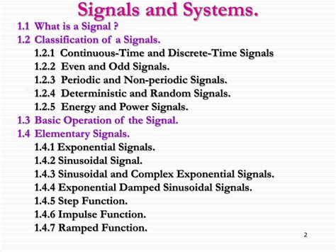 Ppt Signals And Systems Powerpoint Presentation Free Download Id