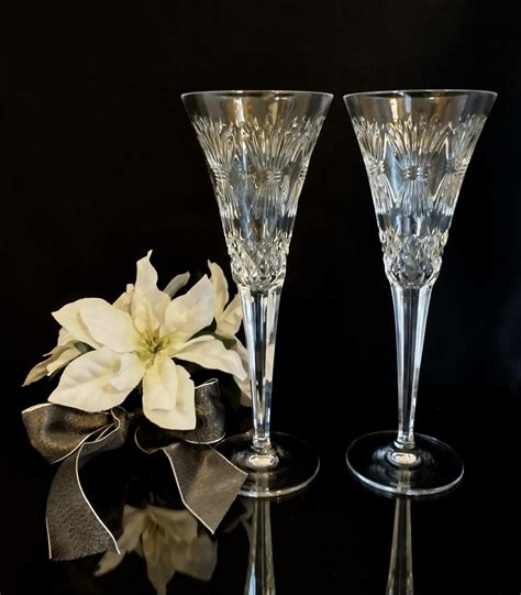 Waterford Crystal Millennium Prosperity Toasting Flutes Pair Etsy