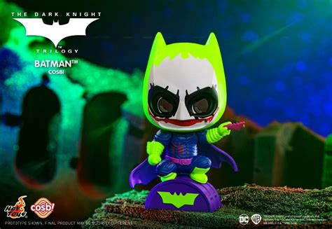 Hot Toys 蝙蝠俠黑夜之神三步曲 小丑化 The Dark Knight Trilogy Jokerized Cosbi Bobble Head Collection 一套 款