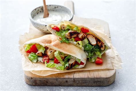 Chicken Caesar Salad Pitas Love And Olive Oil