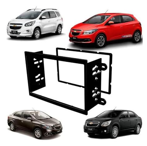 Moldura Painel Dvd Din Mp Central Multimidia Gm Chevrolet Onix