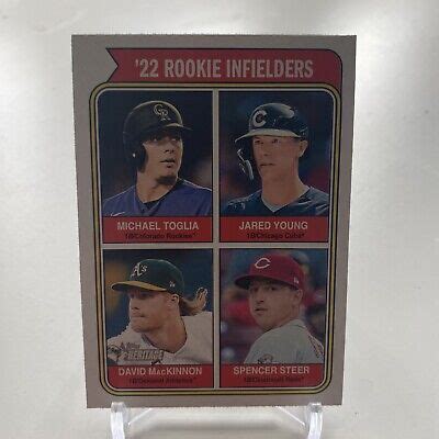 2023 Topps Heritage 22 Rookie Infielders High Number 499 Steer Toglia