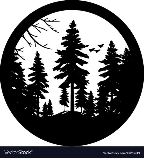 Forest - high quality logo ideal for t-shirt Vector Image