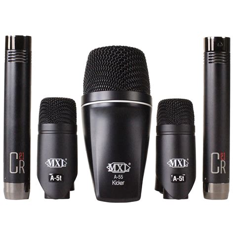 MXL PA 5K Dynamic 5pc Drum Microphone Pack Reverb France