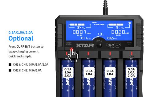 XTAR Dragon VP4L PLUS Charger - XTAR