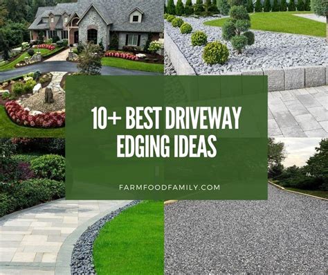 inexpensive driveway edging ideas designs gravel asphalt