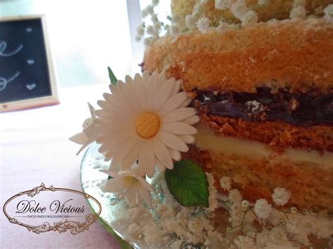 Naked Cake Picnic Vintage Margaridas De A Ucar