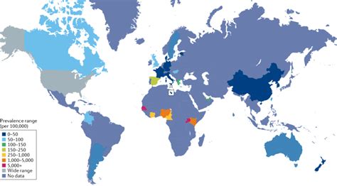 Global Prevalence Estimates For Sle The Figure Shows The Reported