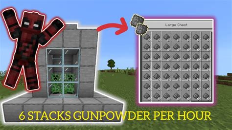 GUNPOWDER FARM FOR MINECRAFT BEDROCK AND POCKET EDITION 1 19 EASY