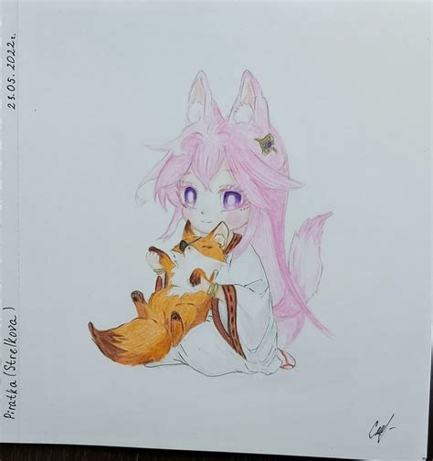 Всем привет! Это юная лисичка Яэ Мико. Genshin Impact | HoYoLAB