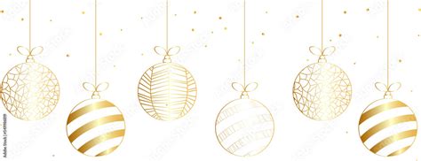 Gold Christmas Balls Hanging On A Rope Christmas Ball Png Christmas