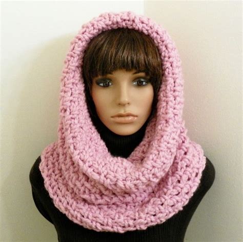 Free Knitting Pattern Hooded Scarf