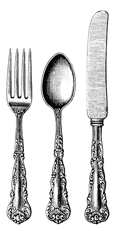 Cutlery Trio Vintage Transparent Png Stickpng