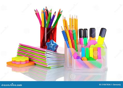 Artigos De Papelaria Brilhantes Imagem De Stock Royalty Free Imagem