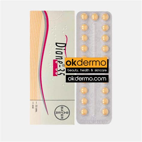 Diane Pills Cyproterone Ethinyl Estradiol Okdermo Skin Care