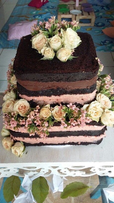 Naked Cake Frutas Vermelhas E Ganache De Chocolate