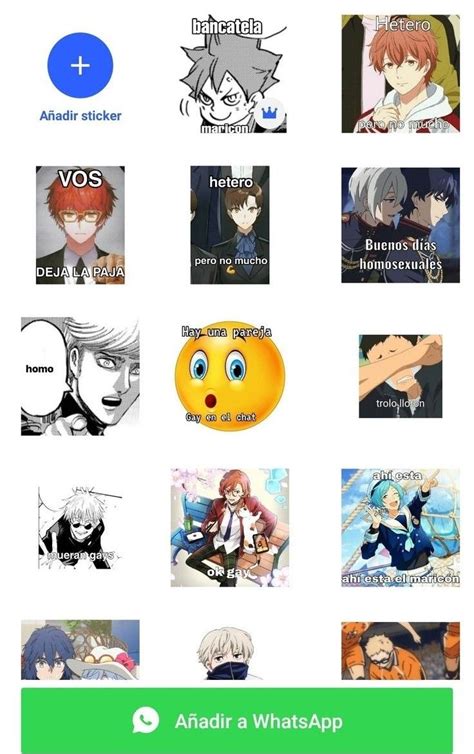 Funny Anime And Imoji If You Want This Stickers Your Whatsapp Tell Me I Can Help You Gay