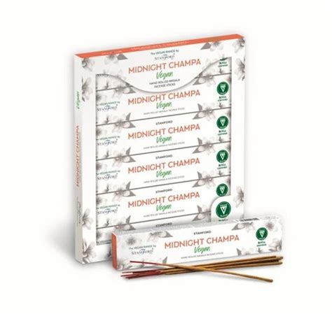 Stamford Vegan Midnight Champa Masala Incense Sticks 15 Sticks Pkg At