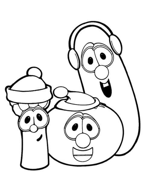 Veggie Tales Madame Blueberry Coloring Pages