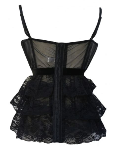 Lovely Black Lace Corset Lingerie UK