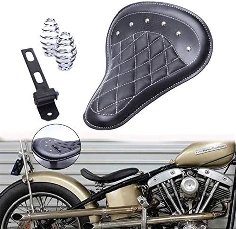 Amazon Fr Selle Bobber Cuir Si Ge Solo Selle Pour Chopper Bobber