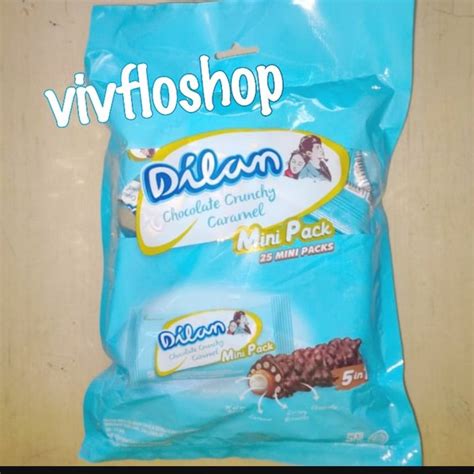 Jual Wafer Dilan Chocolate Crunchy Caramel Mini Pack Bag Isi 25 Di